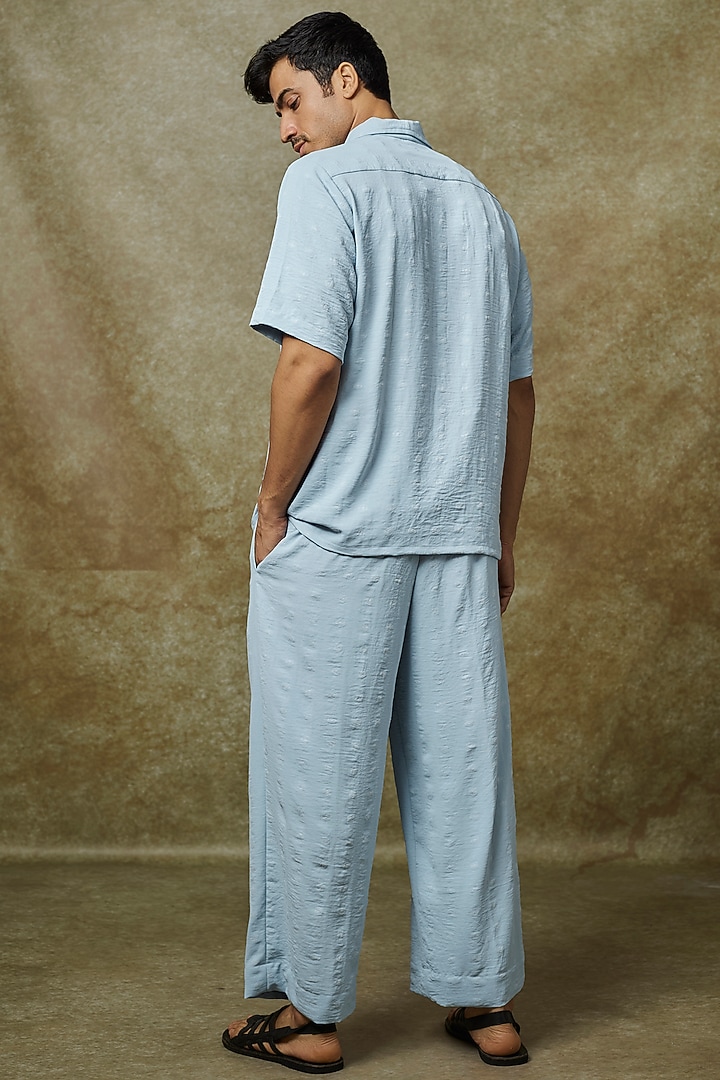 Light Blue Jersey Co-Ord Set by Pasqo Label at Pernia's Pop Up Shop