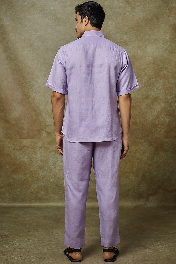 Purple Linen Co-Ord Set by Pasqo Label at Pernia's Pop Up Shop