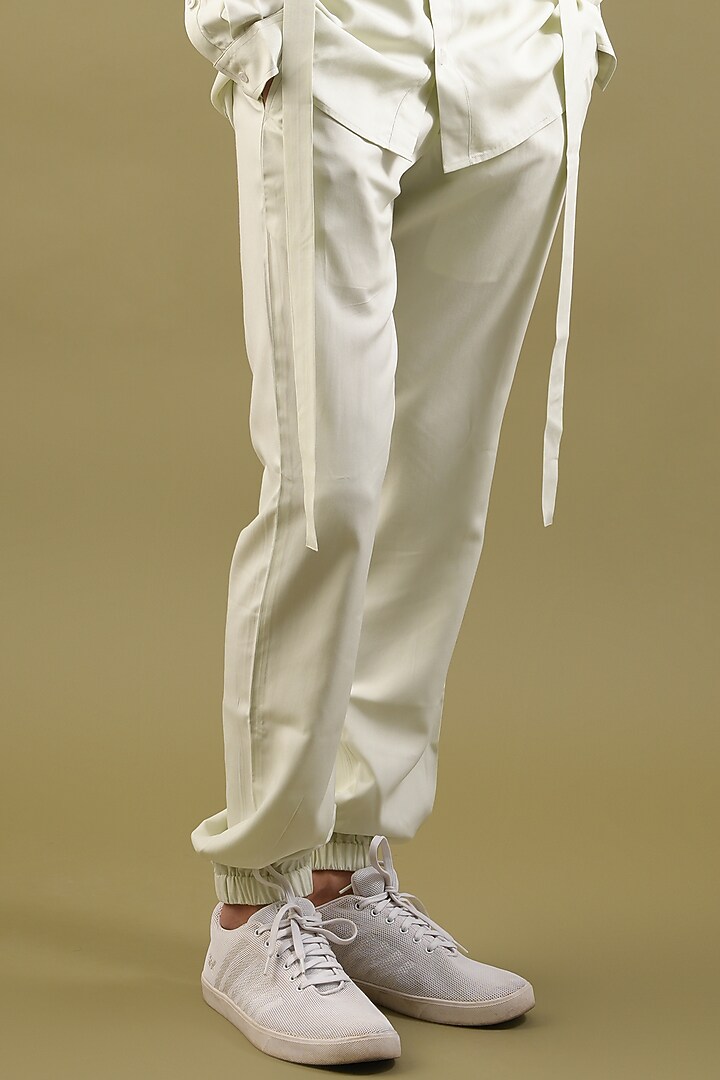 Ivory Cotton Rayon Co-Ord Set by Pasqo Label at Pernia's Pop Up Shop