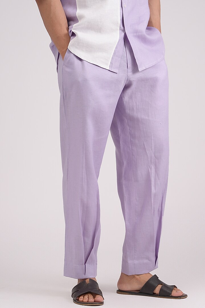 Purple Linen Co-Ord Set by Pasqo Label at Pernia's Pop Up Shop