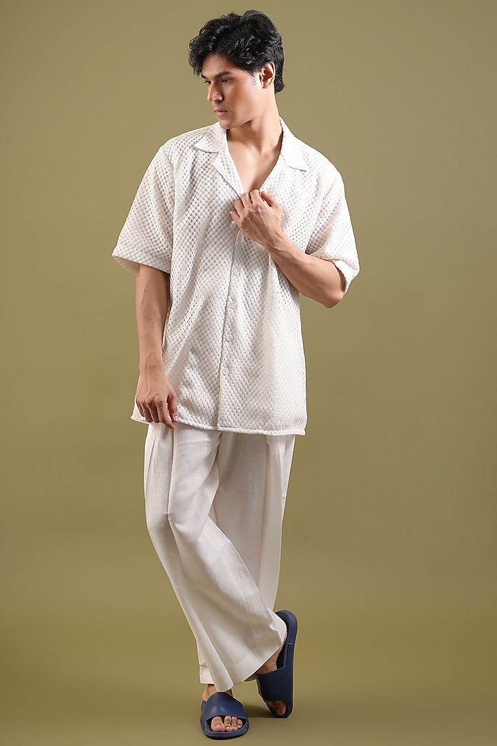 White Linen Co-Ord Set by Pasqo Label