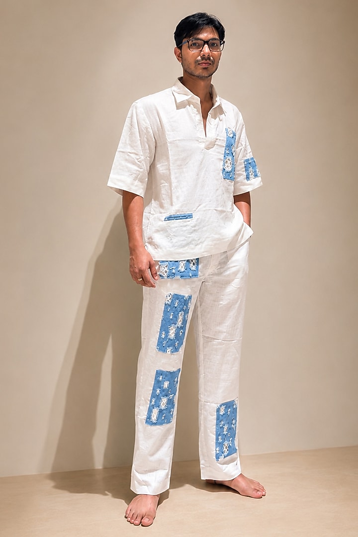 White Linen Contemporary Co-Ord Set by Pasqo Label at Pernia's Pop Up Shop