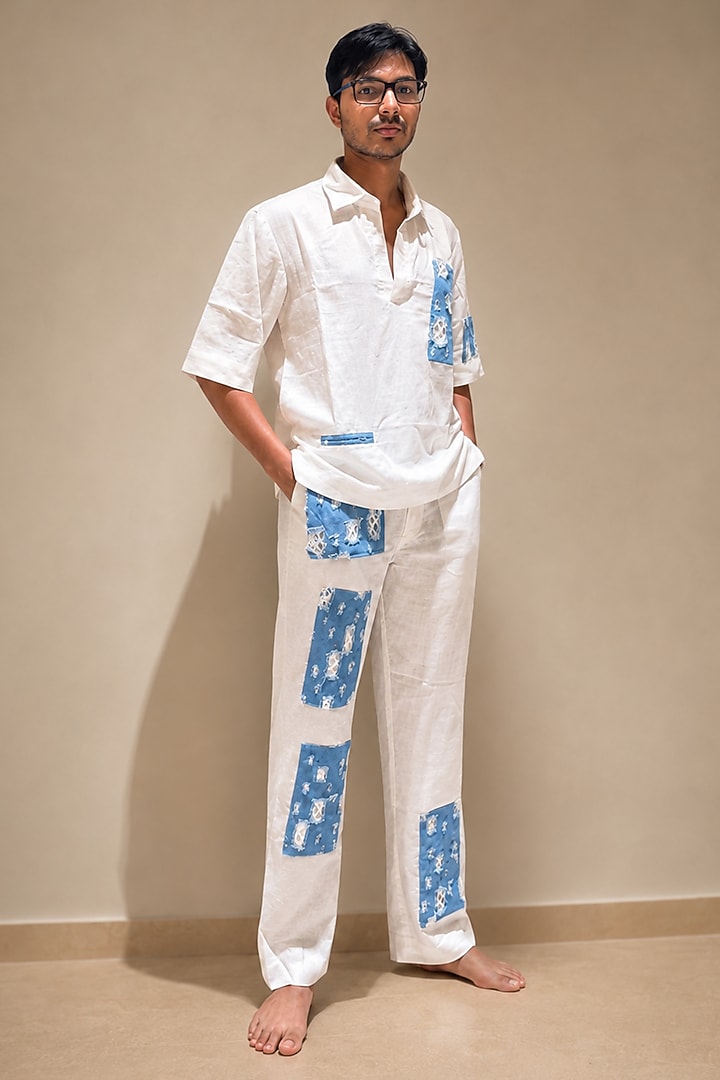 White Linen Contemporary Co-Ord Set by Pasqo Label at Pernia's Pop Up Shop