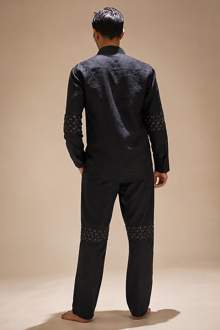 Black Linen Co-Ord Set by Pasqo Label at Pernia's Pop Up Shop