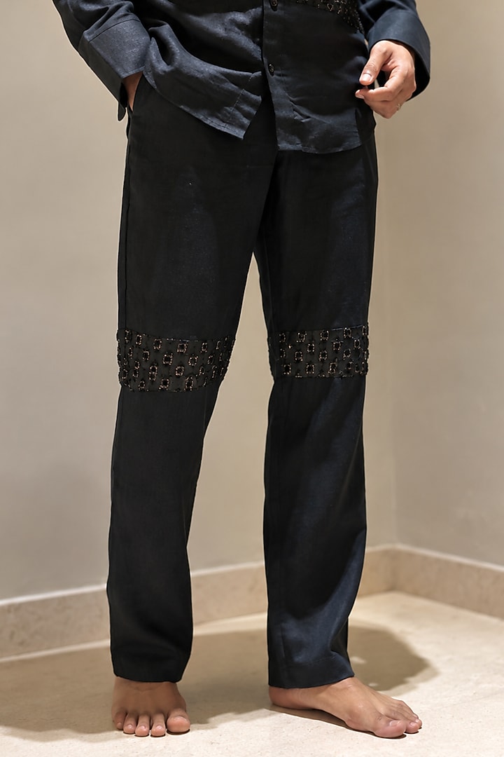 Black Linen Co-Ord Set by Pasqo Label at Pernia's Pop Up Shop
