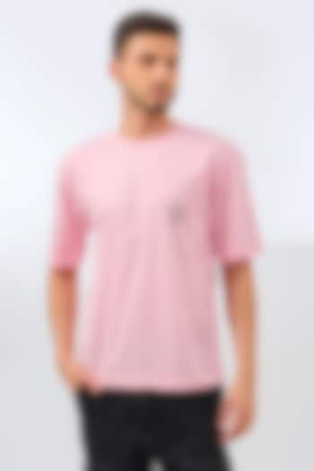 Pink Cotton Digital Printed Oversized T-Shirt by Pasqo Label at Pernia's Pop Up Shop