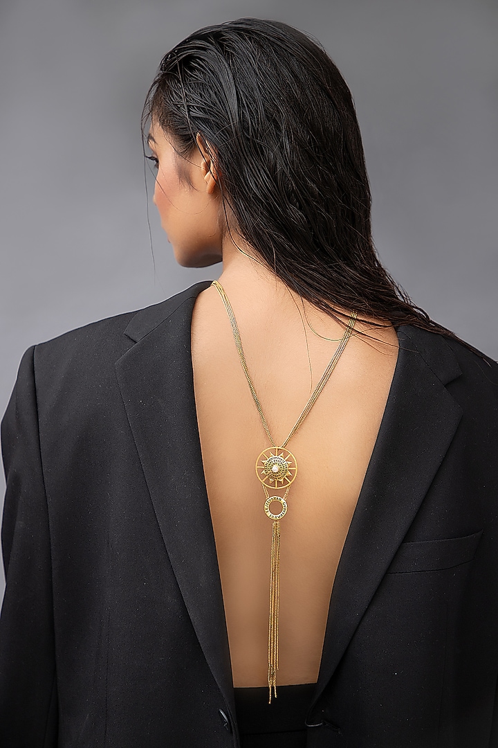 Gold Plated Necklace by PARISHRI at Pernia's Pop Up Shop