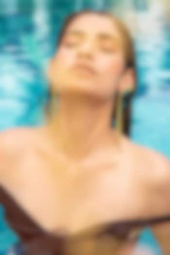 Rose Gold Plated Dangler Earrings by PARISHRI at Pernia's Pop Up Shop