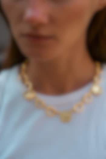 Gold Plated Chain Necklace by PARISHRI at Pernia's Pop Up Shop