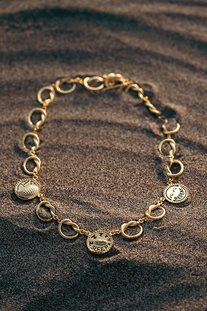 Gold Plated Chain Necklace by PARISHRI at Pernia's Pop Up Shop