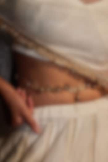 Antique Gold Finish Flora & Fauna Motif Waist Chain by PARISHRI at Pernia's Pop Up Shop