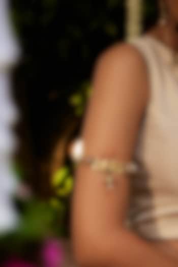 Antique Gold Finish Bird & Pearl Armlet by PARISHRI at Pernia's Pop Up Shop