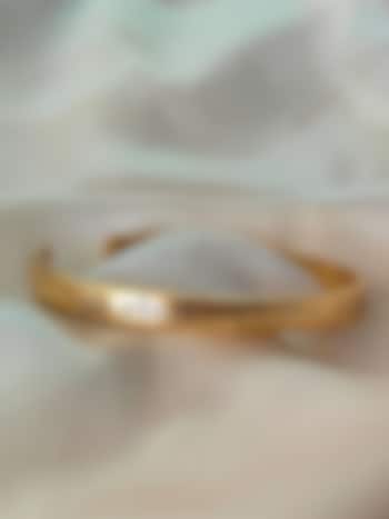 Gold Plated Gayatri Mantra Kada by PARISHRI at Pernia's Pop Up Shop