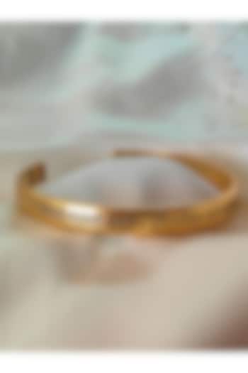 Gold Plated Maha Mrityunjaya Mantra Kada by PARISHRI at Pernia's Pop Up Shop