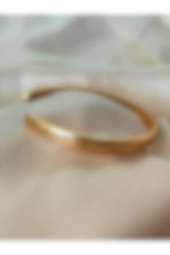 Gold Plated Navkar Mantra Kada by PARISHRI at Pernia's Pop Up Shop