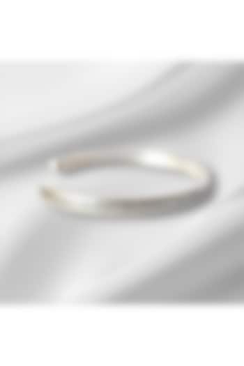 Silver Navkar Mantra Kada In Sterling Silver by PARISHRI at Pernia's Pop Up Shop