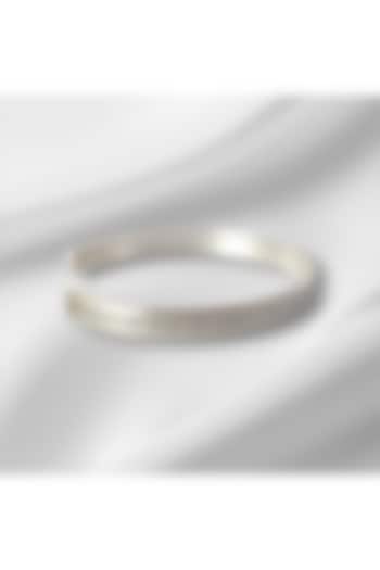 Silver Navkar Mantra Kada In Sterling Silver by PARISHRI at Pernia's Pop Up Shop