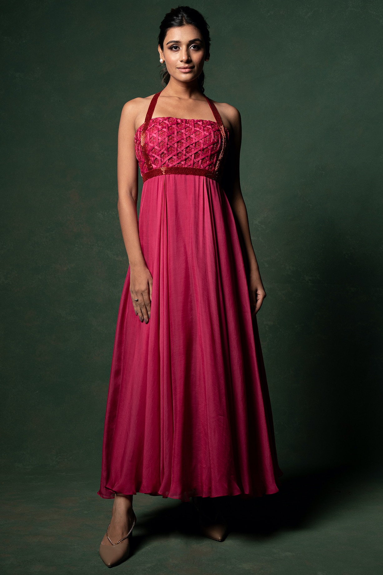 strapless open back dress Lace Cap Sleeves Mermaid Wedding Dress Pink