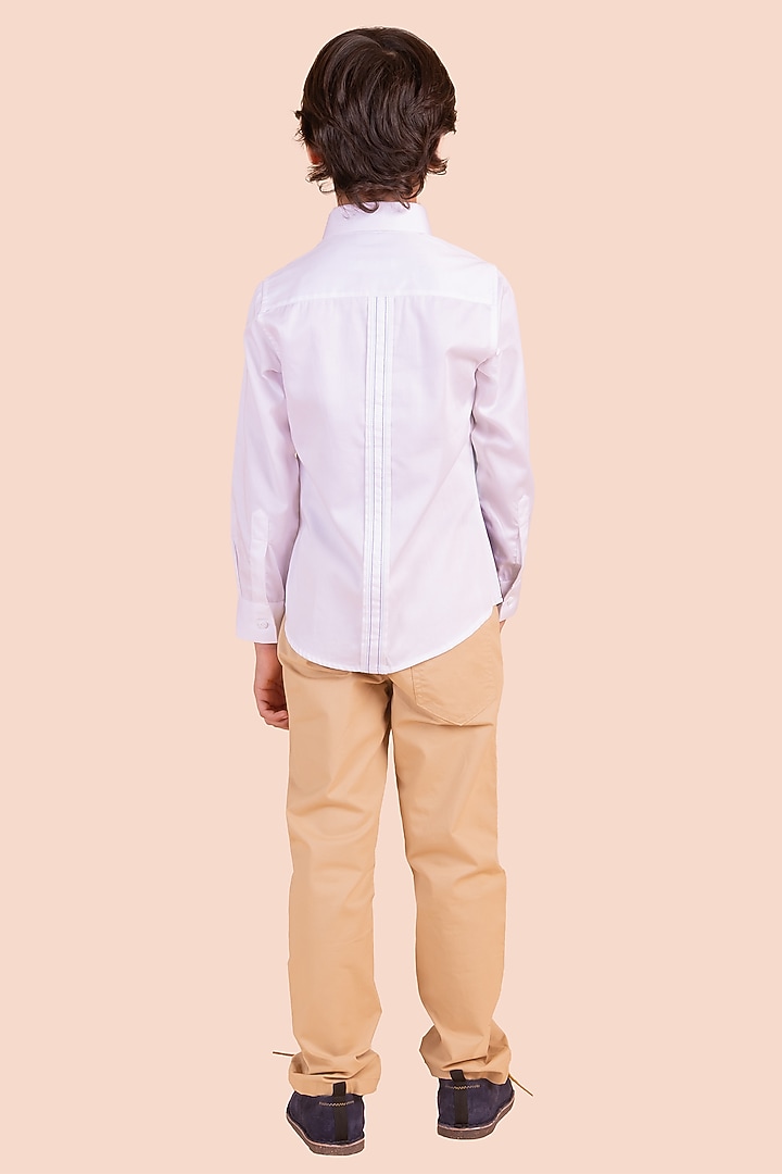 Multi-Colored Cotton Patch Work Shirt For Boys by Partykles at Pernia's Pop Up Shop