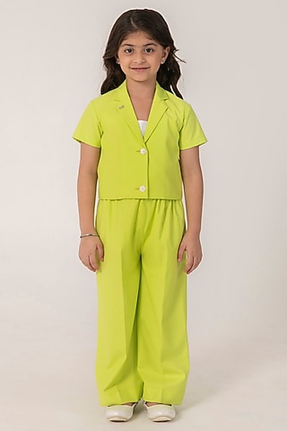 Neon Terry Rayon Jumpsuit For Girls by Partykles