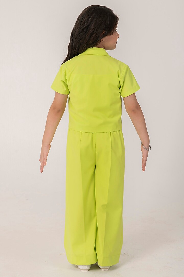 Neon Terry Rayon Jumpsuit For Girls by Partykles at Pernia's Pop Up Shop