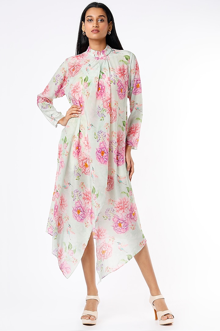 Pink Crepe Tunic by Parul i Vivek at Pernia's Pop Up Shop