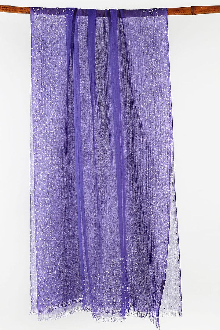 Purple Silk Cashmere Scarf by Pashma