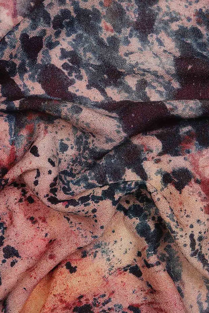 Red & Black Printed Scarf by Pashma at Pernia's Pop Up Shop