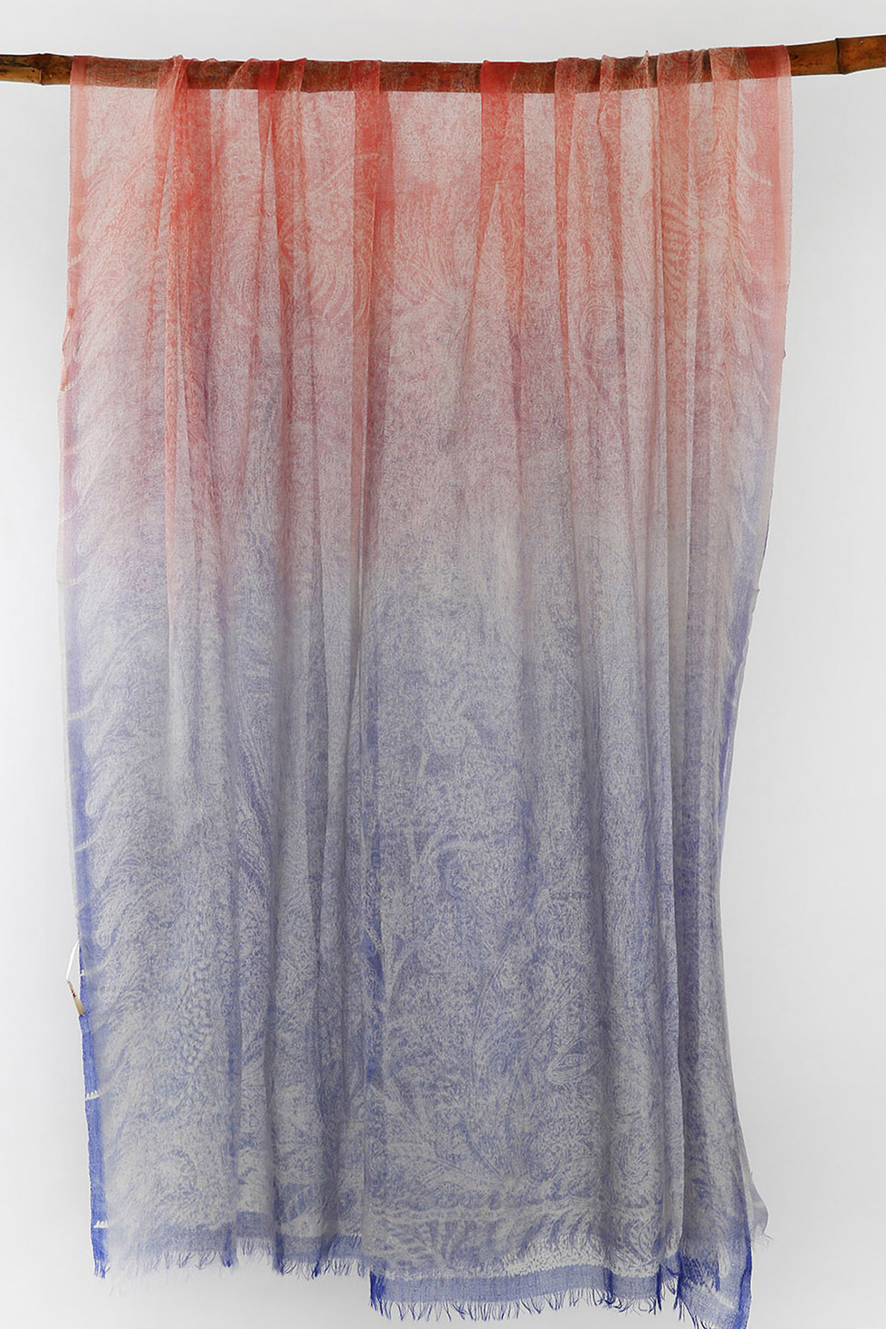 Multi Colored Paisley Printed Scarf by Pashma