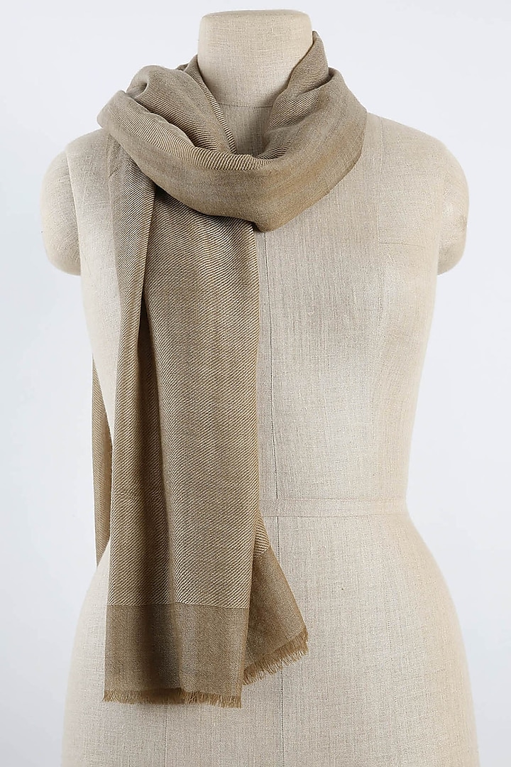 Beige Scarf In Cashmere by Pashma