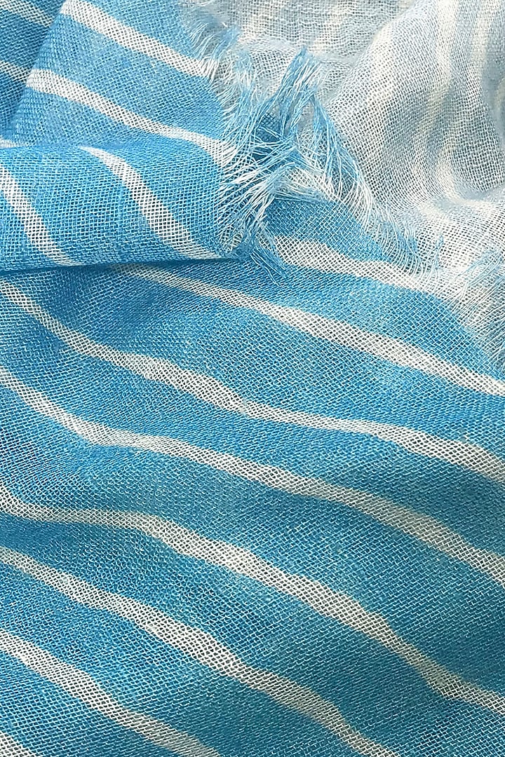 Blue Bamboo Silk Cashmere Scarf by Pashma at Pernia's Pop Up Shop