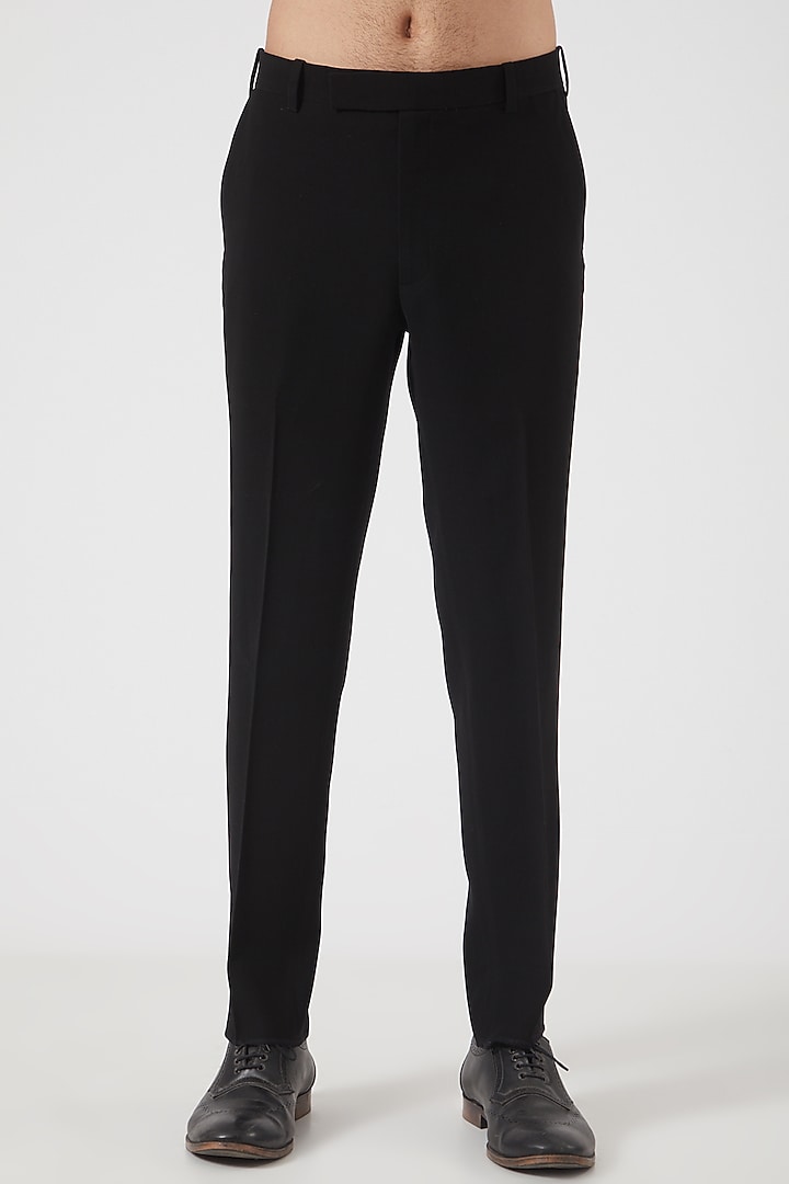 Black Sequins Embroidered Tuxedo by PAWAN SACHDEVA at Pernia's Pop Up Shop