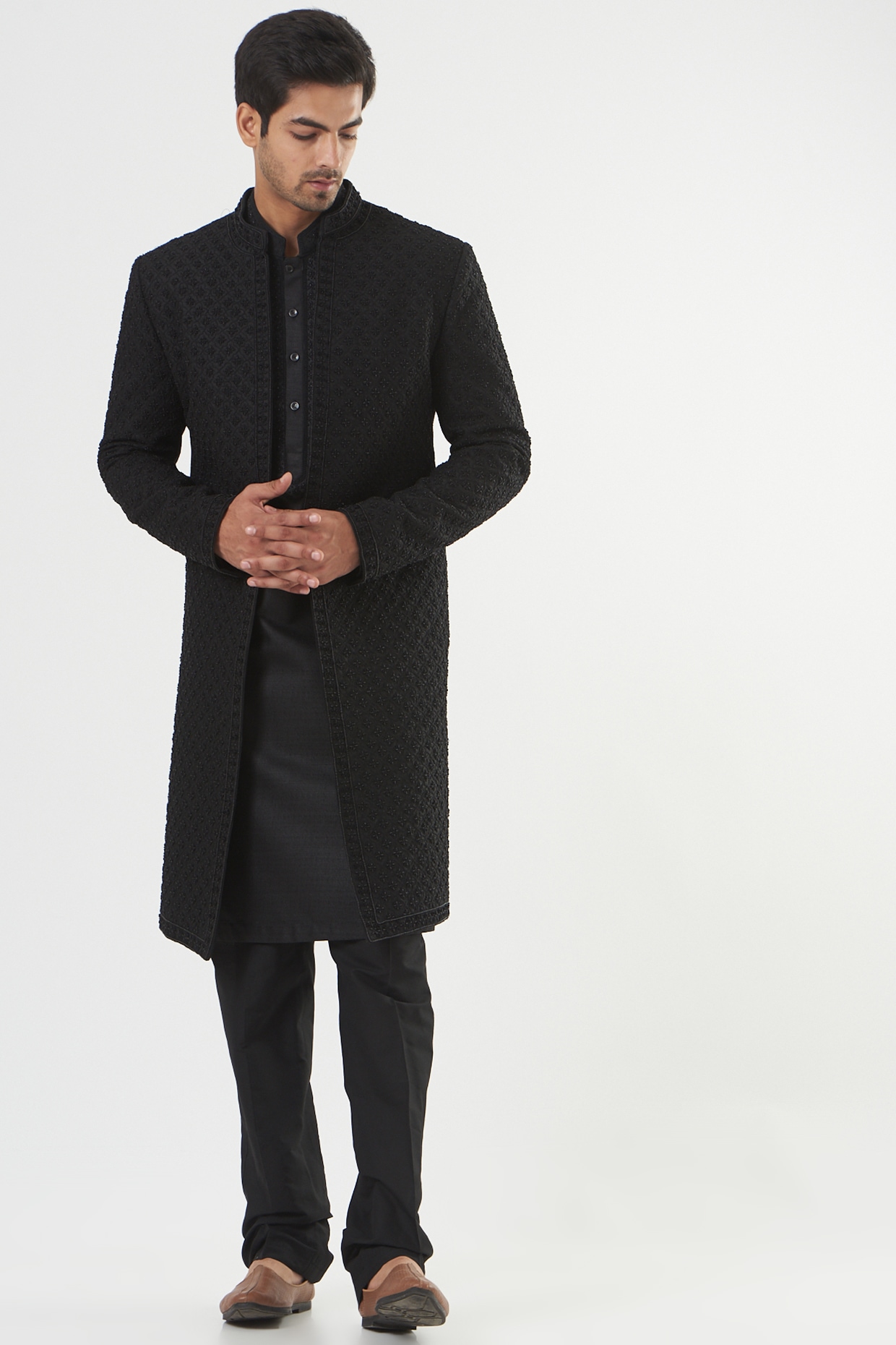 Indo western kurta deals with jacket