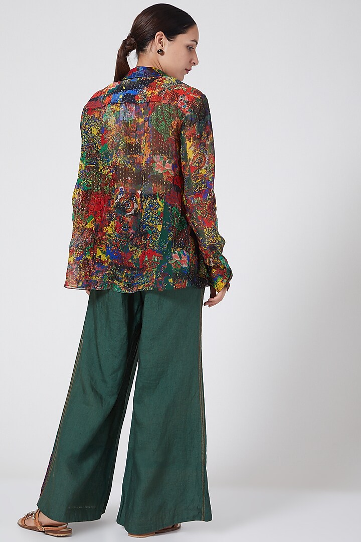 Multi Colored Peasant Blouse by Payal Jain at Pernia's Pop Up Shop