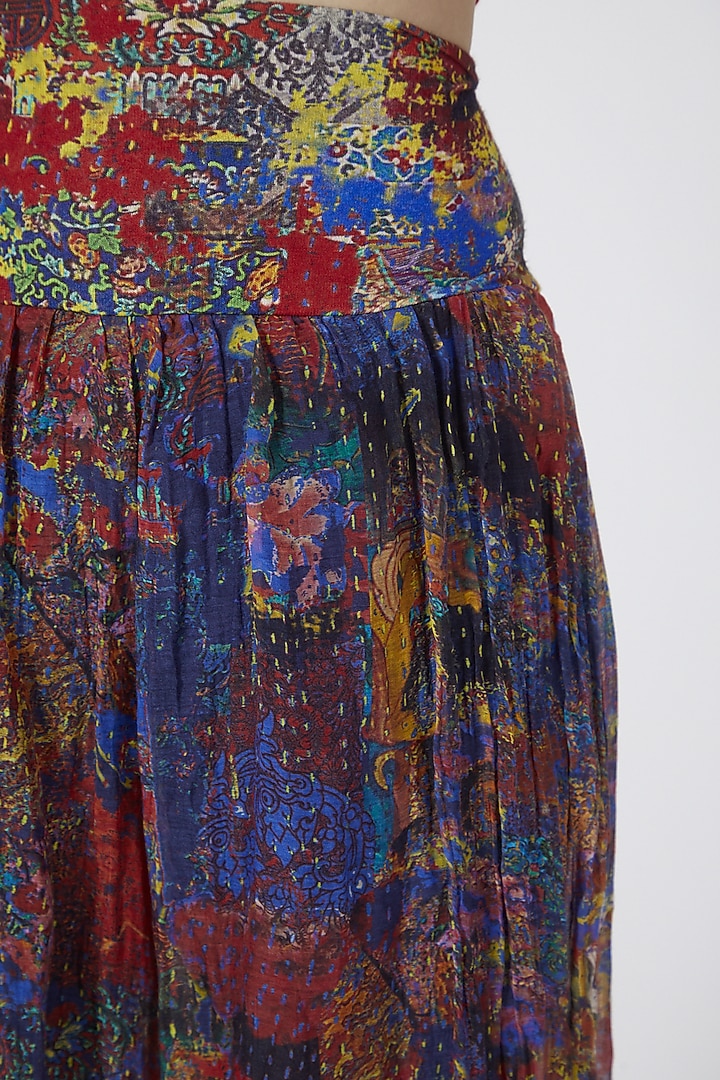 Multi Colored Printed Harem Pants by Payal Jain at Pernia's Pop Up Shop