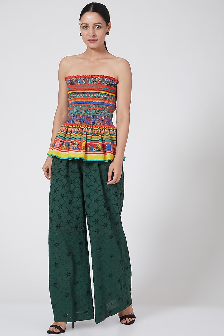 Multi Colored Corset Top by Payal Jain