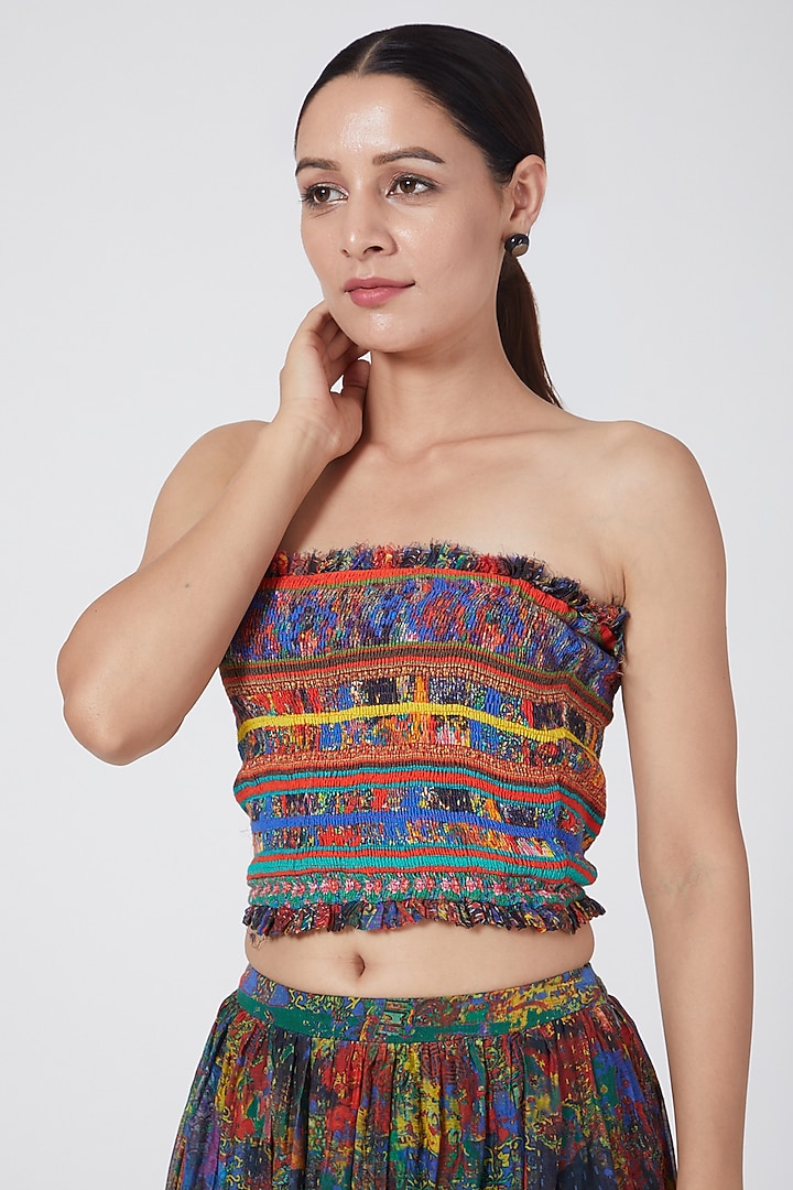 Multi Colored Corset Top by Payal Jain at Pernia's Pop Up Shop