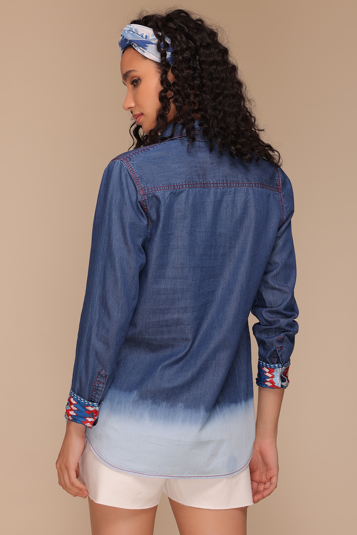 Floral-Embroidered Western Denim Shirt | Ralph Lauren | Western denim shirt,  Denim women, Denim details