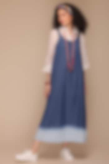 Blue Denim Maxi Dress by Payal Jain at Pernia's Pop Up Shop