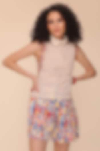 Off-White Cotton Top by Payal Jain at Pernia's Pop Up Shop