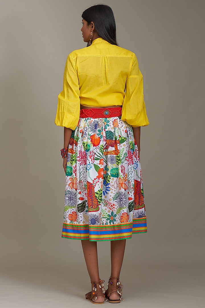 Yellow Cotton Shirt by Payal Jain at Pernia's Pop Up Shop
