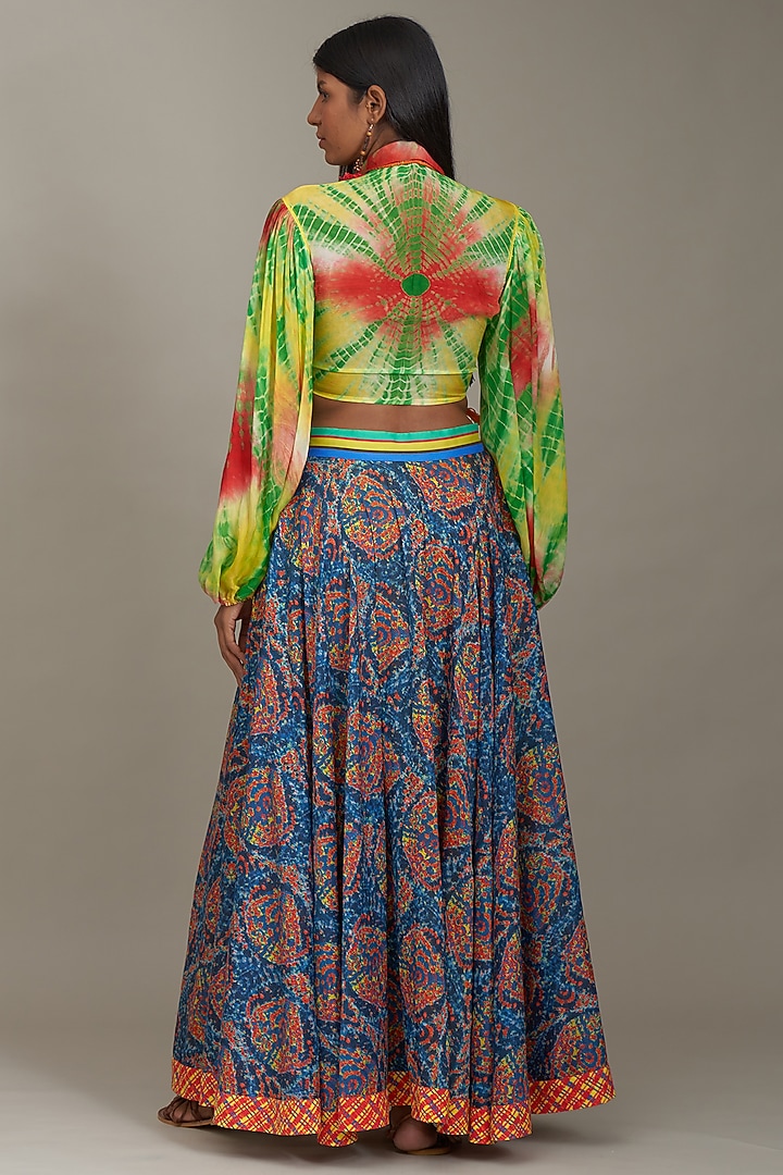 Multi-Colored Silk Printed Blouse by Payal Jain at Pernia's Pop Up Shop