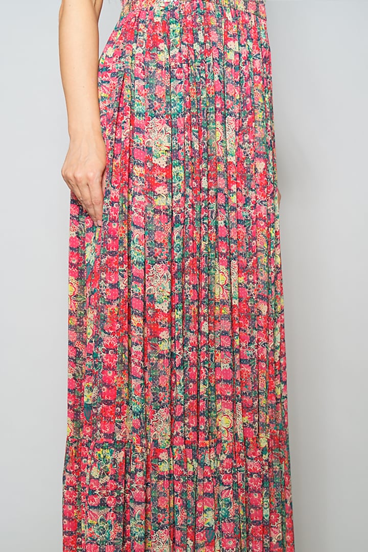 Multi Colored Corset Vacation Dress by Payal Jain at Pernia's Pop Up Shop