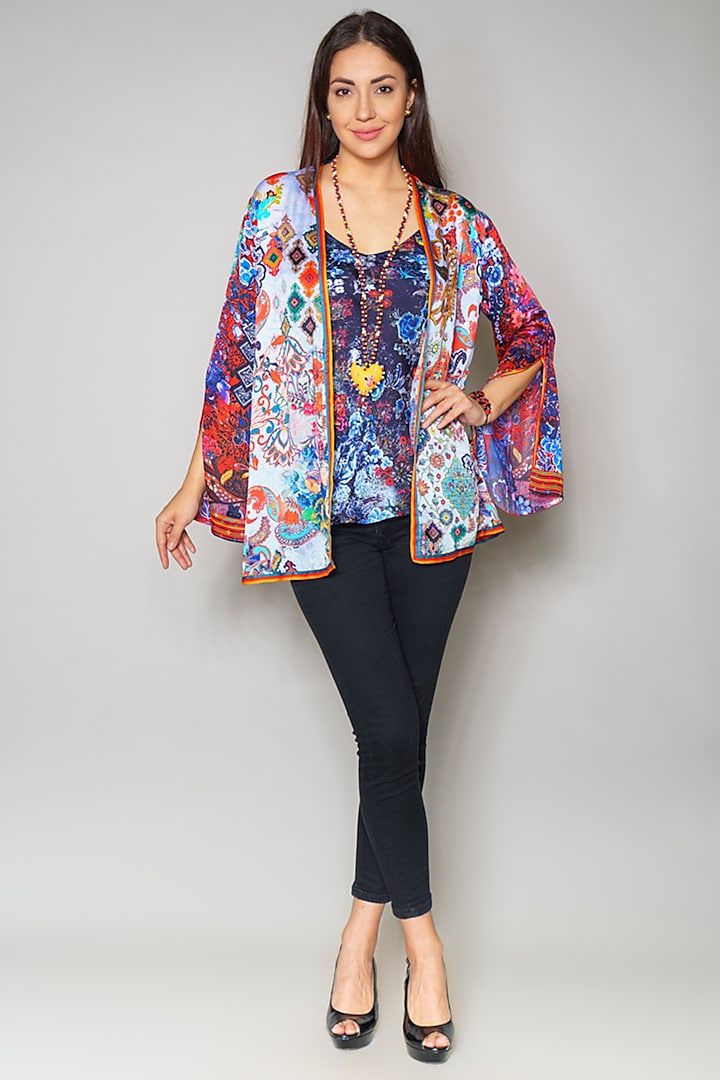 Multi Colored Cape by Payal Jain