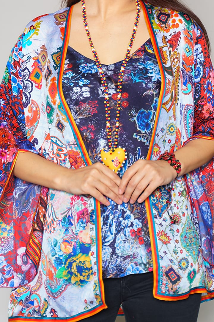 Multi Colored Cape by Payal Jain at Pernia's Pop Up Shop