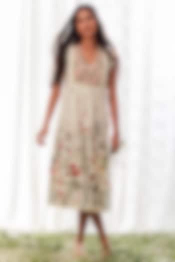 Off White Tunic Summer Dress by Payal Jain at Pernia's Pop Up Shop