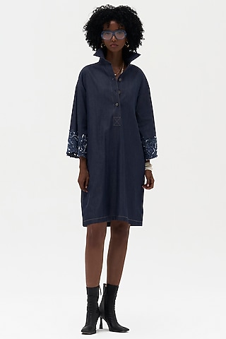 Buy Embroidered Denim Dress for Women Online from India's Luxury Designers 2026 Buy Embroidered Denim Dress for Women Online from India's Luxury Designers 2026