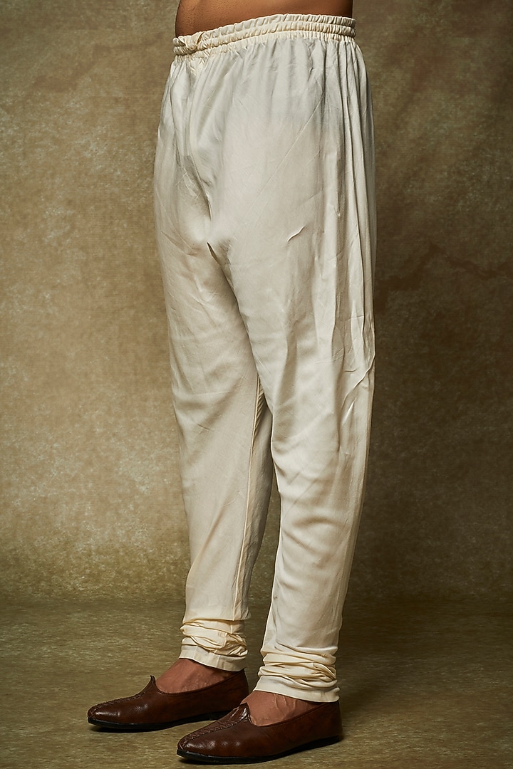 Mint Green Linen Satin Thread Embroidered Wedding Sherwani Set by PAARSH at Pernia's Pop Up Shop