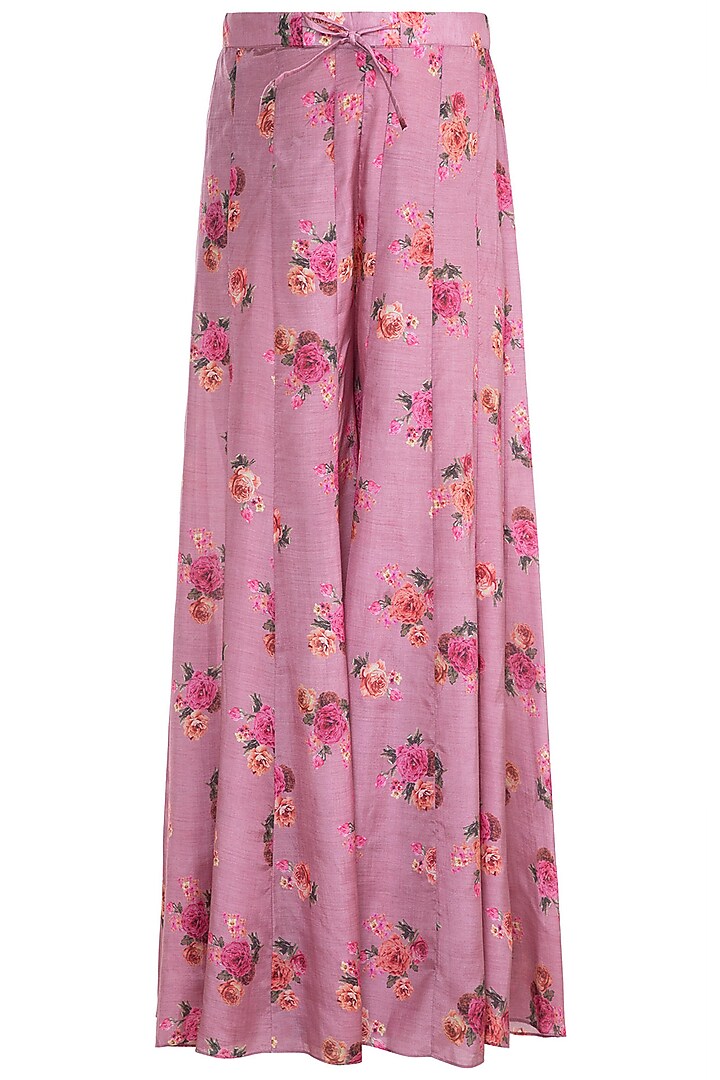 Olive Green Embroidered Anarkali Kurta With Palazzo Pants by Paulmi & Harsh at Pernia's Pop Up Shop