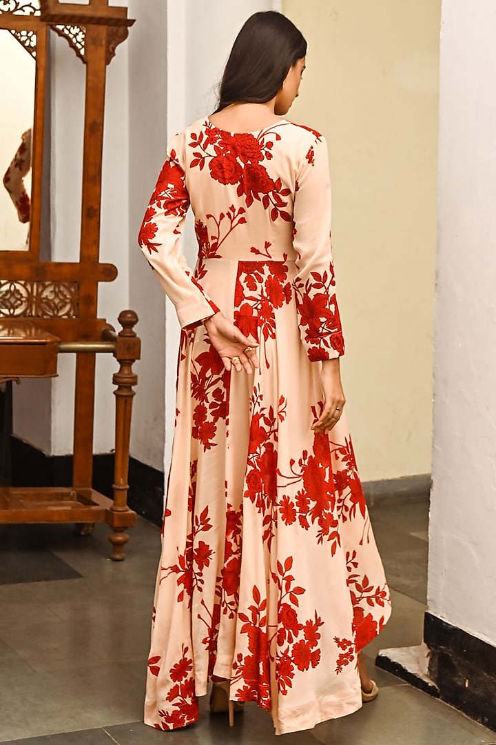 Beige Cotton Pant Set by Palak & Mehak at Pernia's Pop Up Shop